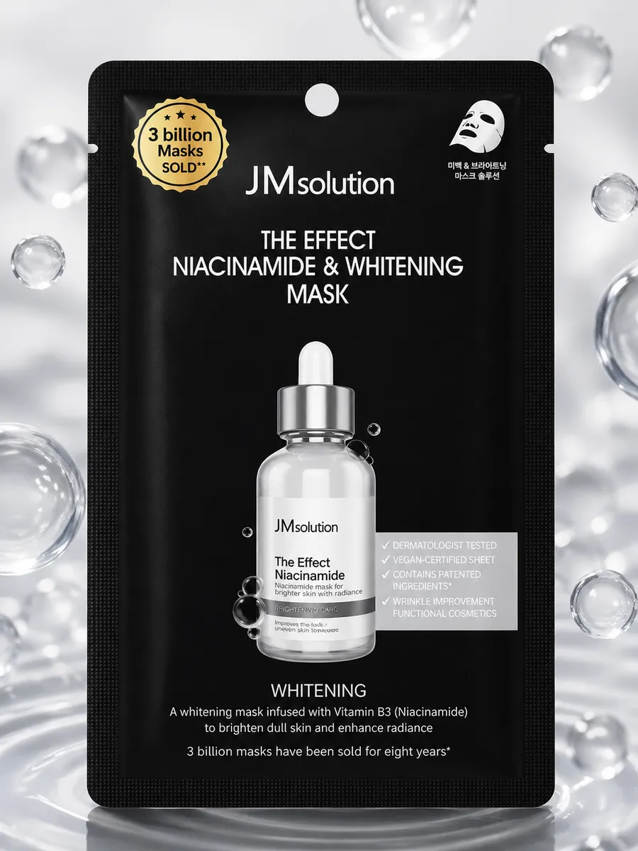 Тканевая маска с ниацинамидом JMsolution The Effect Niacinamide & Whitening Mask
