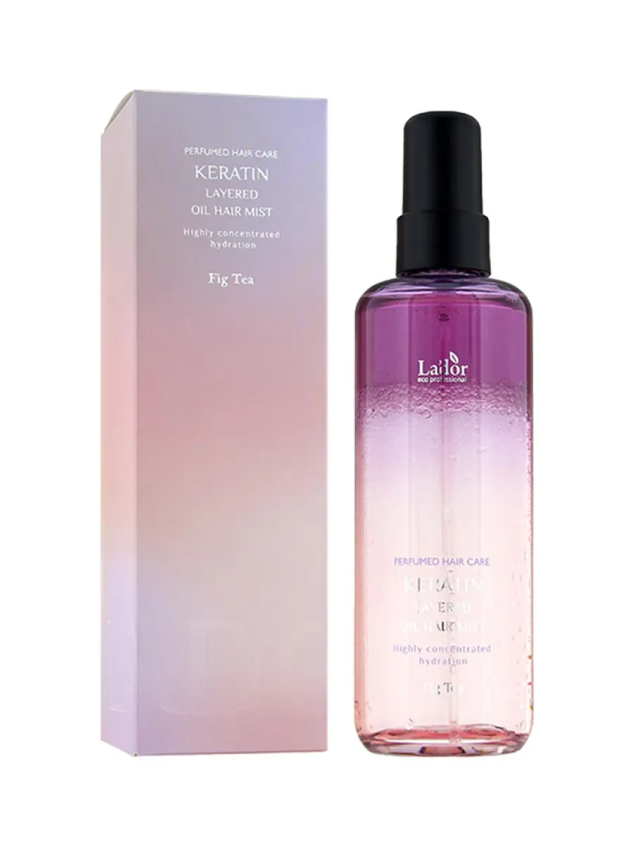 Парфюмированный двухфазный мист для волос Lador Keratin Layered Oil Mist Fig Tea
