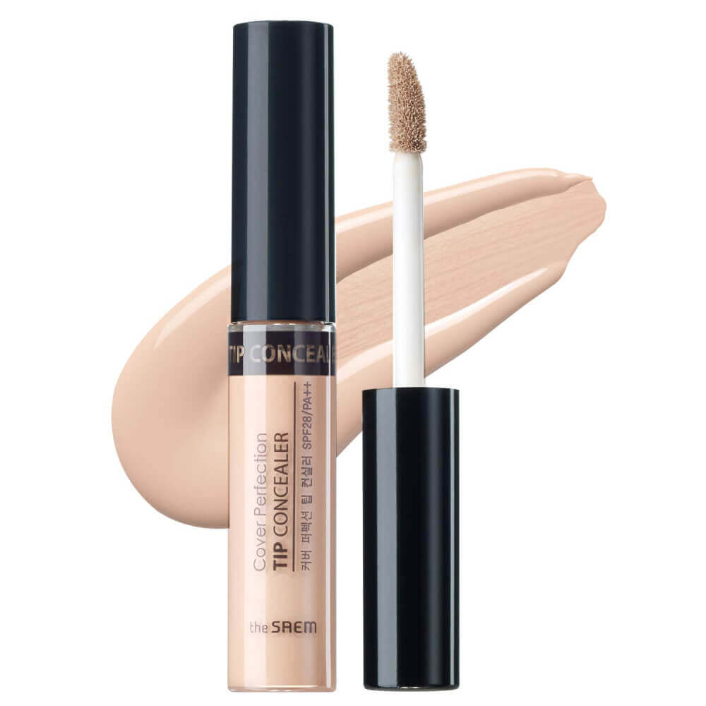 Жидкий консилер The Saem Cover Perfection Tip Concealer 1.5 Medium Beige