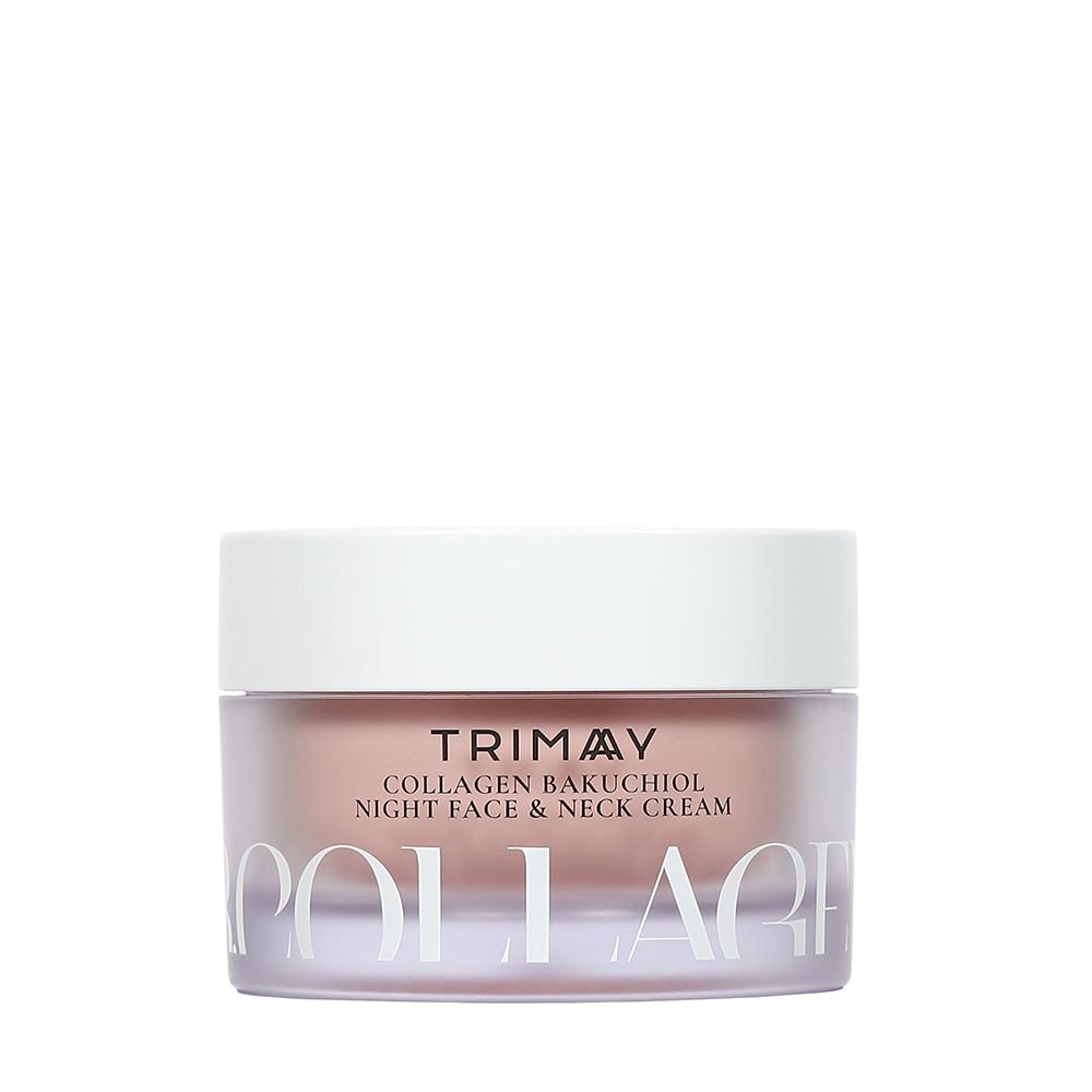Ночной крем для лица и шеи с бакучиолом Trimay Collagen Bakuchiol Night Face & Neck Cream