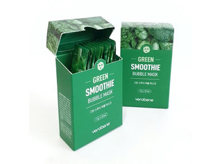 Кислородная маска смузи Зеленая Verobene Green Smoothie Bubble Mask.
