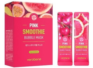 Пузырьковая маска смузи Verobene Pink Smoothie Bubble Mask.