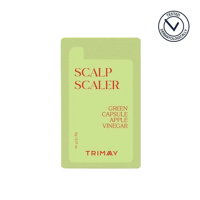 Капсульный пилинг для кожи головы с уксусом Trimay Green Capsule Apple Vinegar Scalp Scaler
