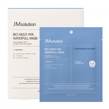 Тающая гидрогелевая маска с гиалуроновой кислотой JMsolution Bio-Multi Hya Waterfull Mask