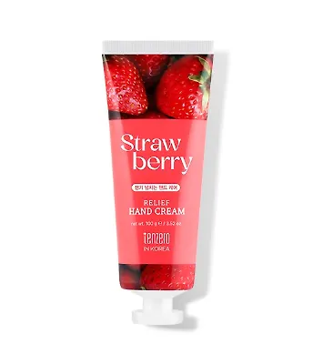 Крем для рук с клубникой, RELIEF HAND CREAM STRAWBERRY
