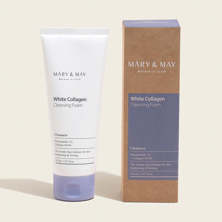 Пенка Mary&May White Collagen Cleansing Foam