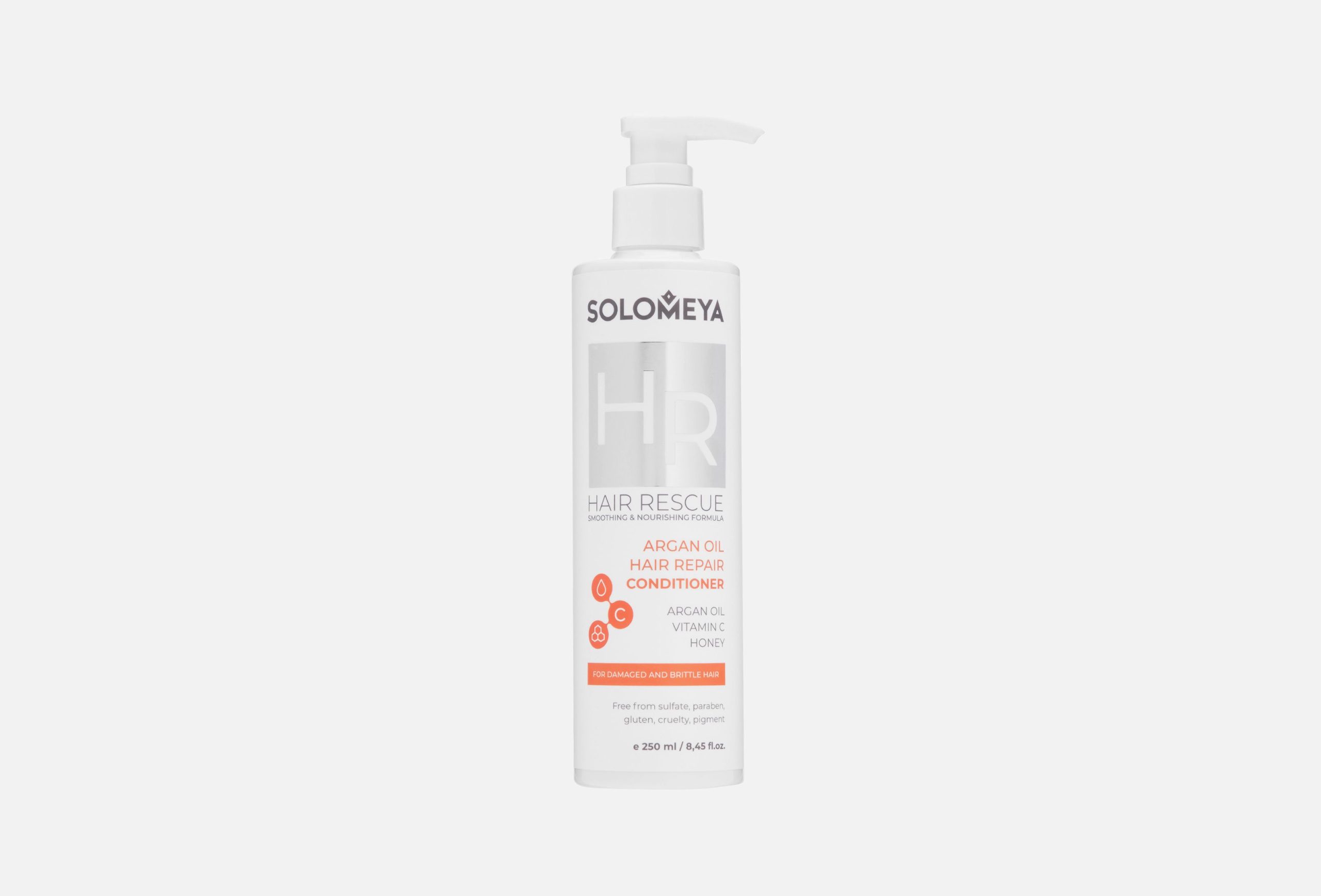 Solomeya Hair Rescue Argan Oil Hair Repair Shampoo Восстанавливающий шампунь для поврежденных волос с аргановым маслом