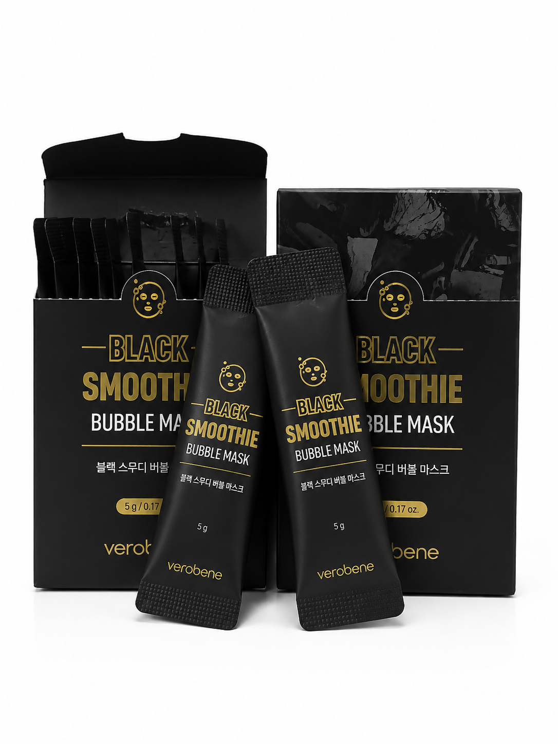 Verobene Пузырьковая маска для лица «чёрный смузи» Black Smoothie Bubble Mask