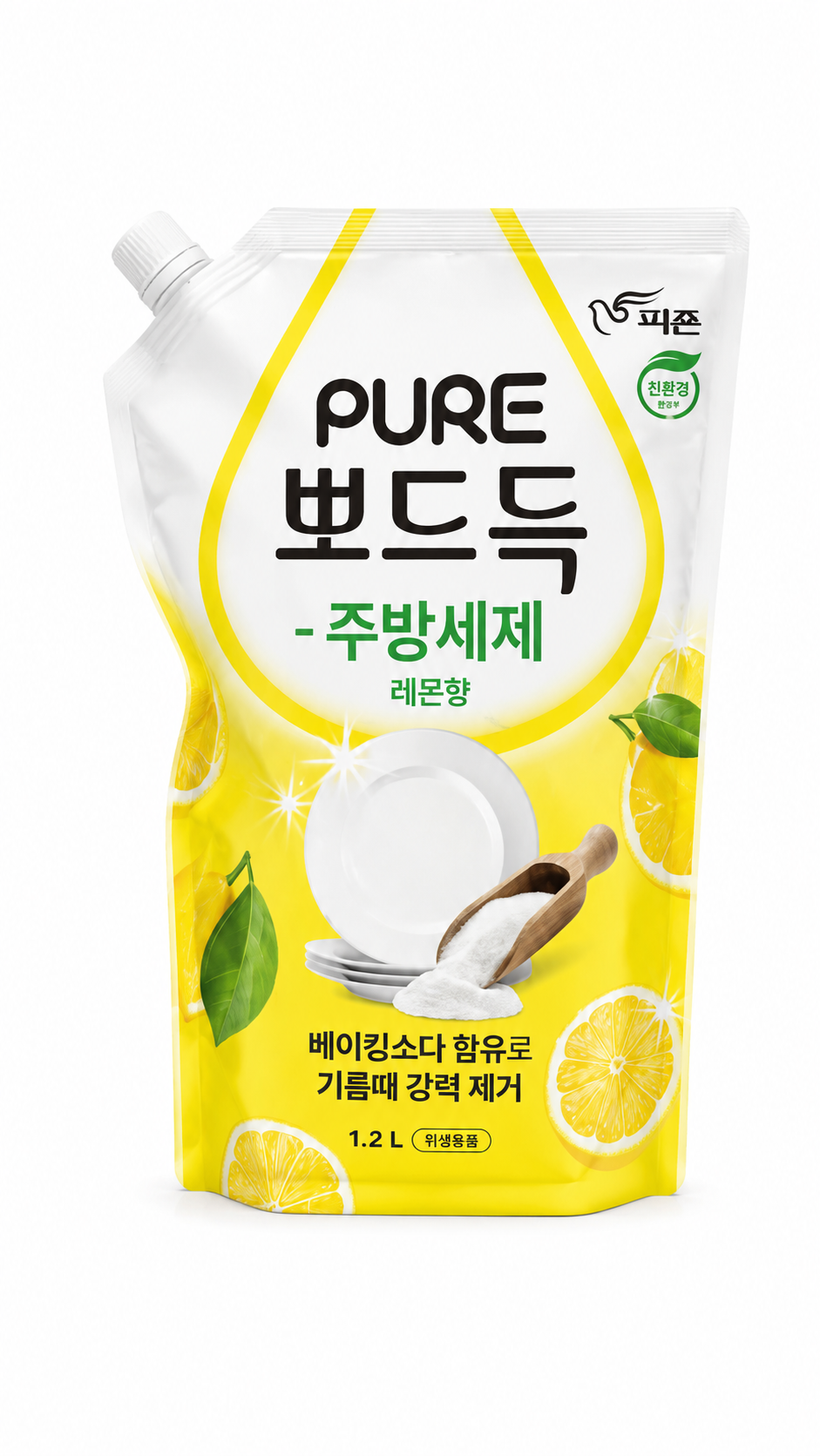 Средство для мытья посуды лимона Pigeon Pure Virgin Mojito Dish Detergent - 1200 мл