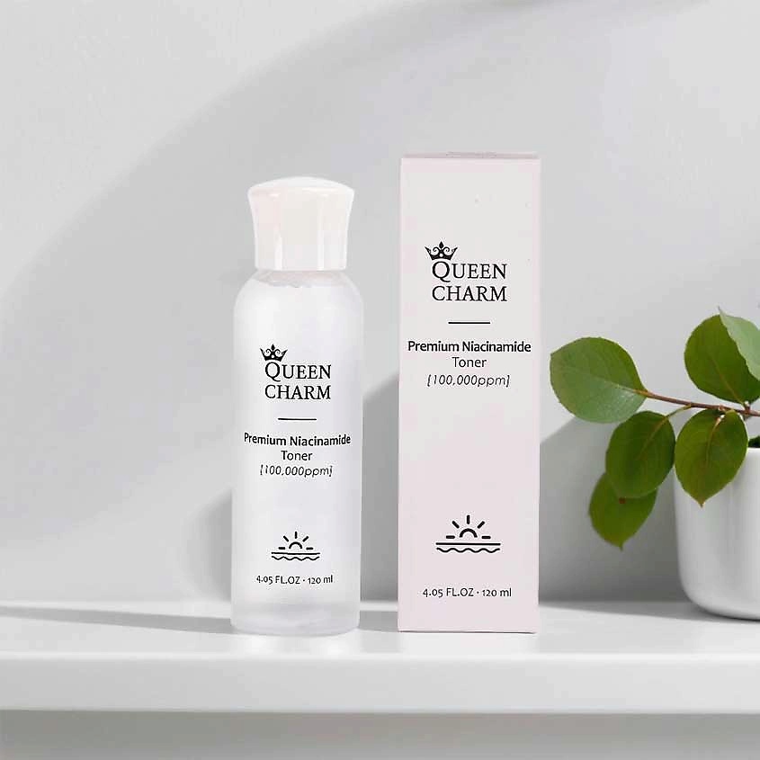 Тонер для лица Queen Charm Premium Niacinamide, для выравнивания тона, с ниацинамидом