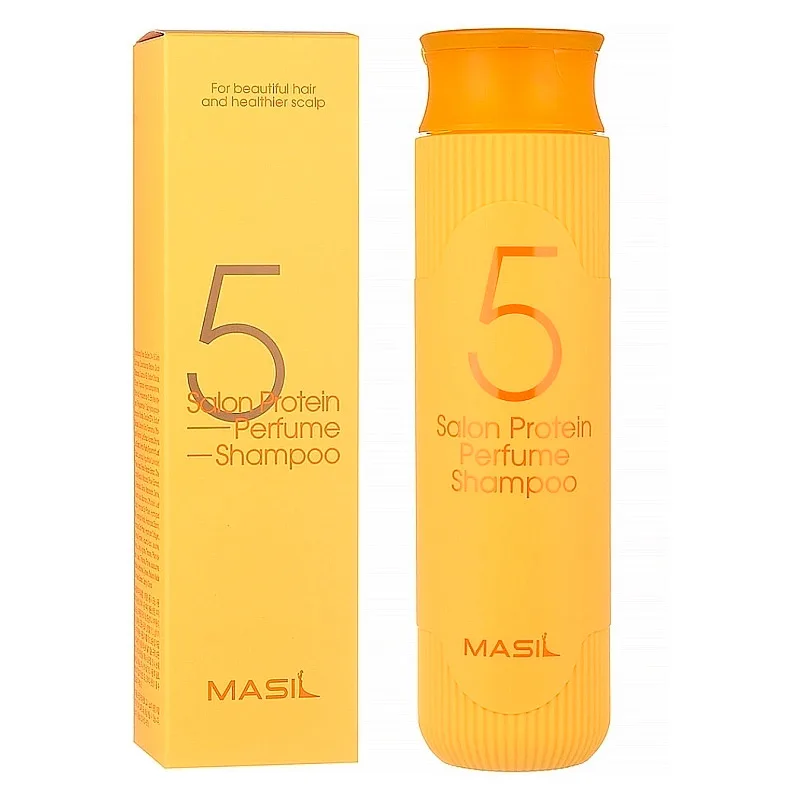 Парфюмированный шампунь с протеинами Masil 5 Salon Protein Perfume Shampoo.