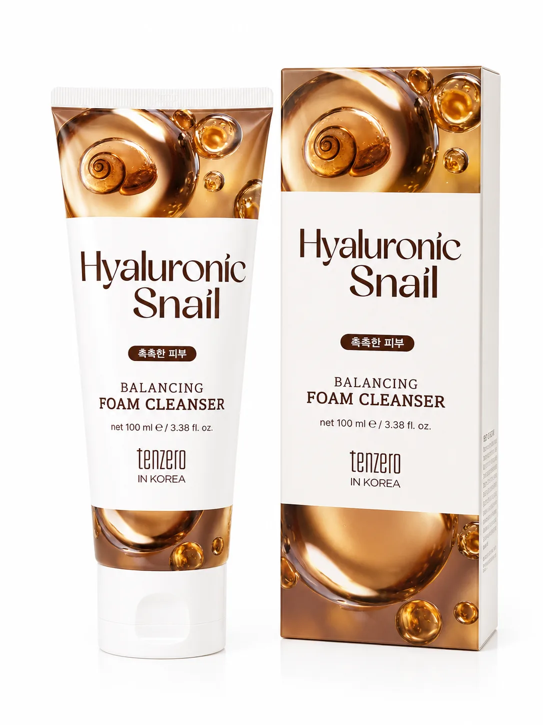 TENZERO Пенка для умывания с муцином улитки Balancing Foam Cleanser Snail