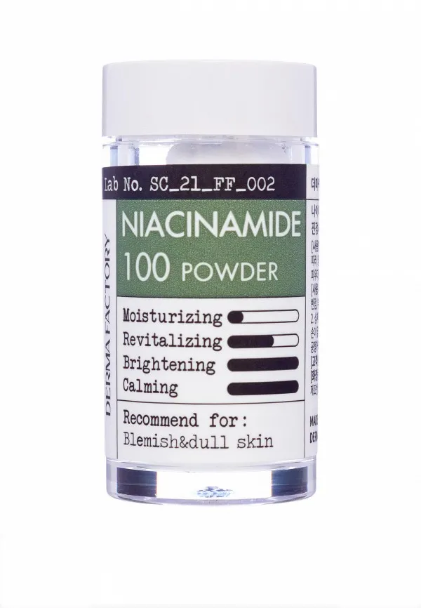 Derma Factory Косметический порошок ниацинамида для ухода за кожей Niacinamide 100 Powder