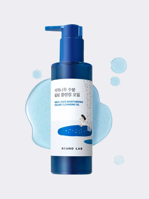 Гидрофильное масло с берёзовым соком Round Lab Birch Juice Moisturizing Peeling Cleansing Oil