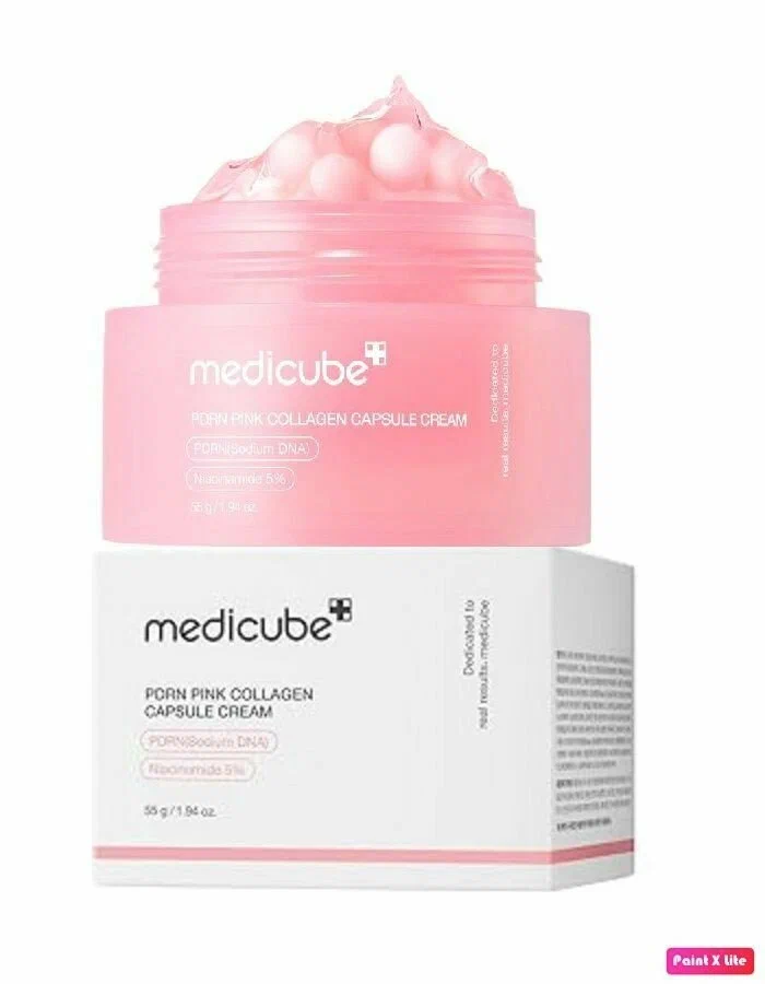 Укрепляющий капсульный крем с ПДРН и пептидами medicube PDRN Pink Collagen Capsule Cream