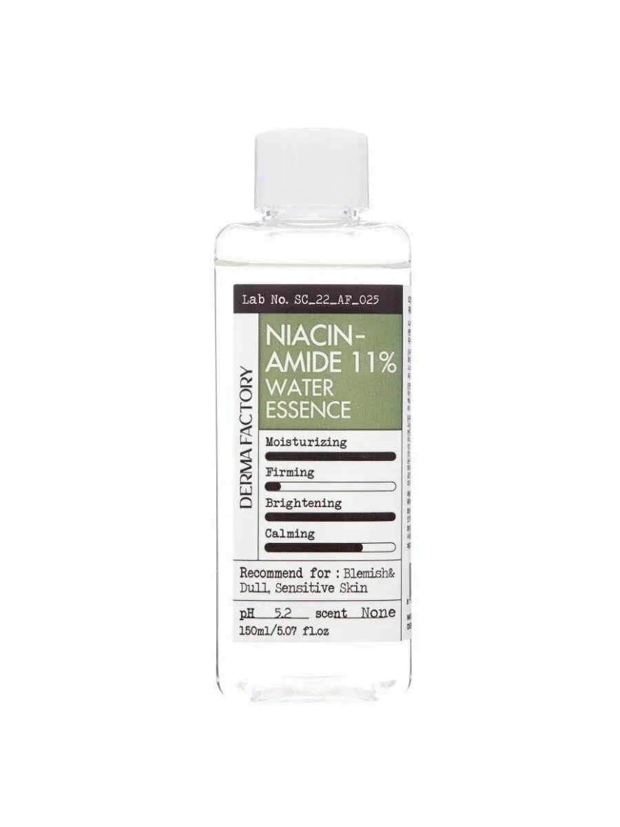 Derma Factory Тонер-эссенция для лица с ниацинамидом Niacinamide 11% Water Essence