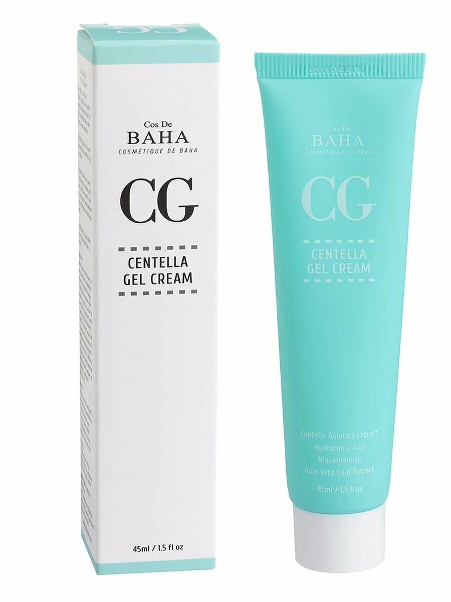 Восстанавливающий крем-гель с 81% центеллы Cos De Baha СG Centella Gel Cream