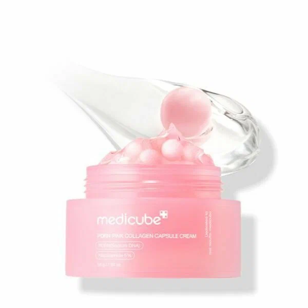 Укрепляющий капсульный крем с ПДРН и пептидами medicube PDRN Pink Collagen Capsule Cream