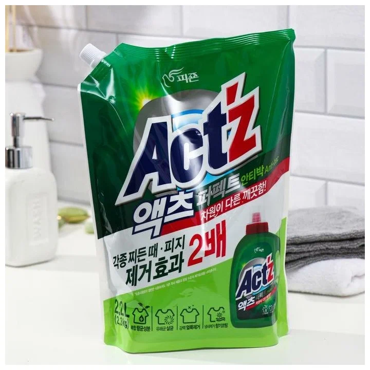 Антибактериальный гель-концентрат для стирки белья Act'z Perfect Anti Bacterial, 2200 мл.