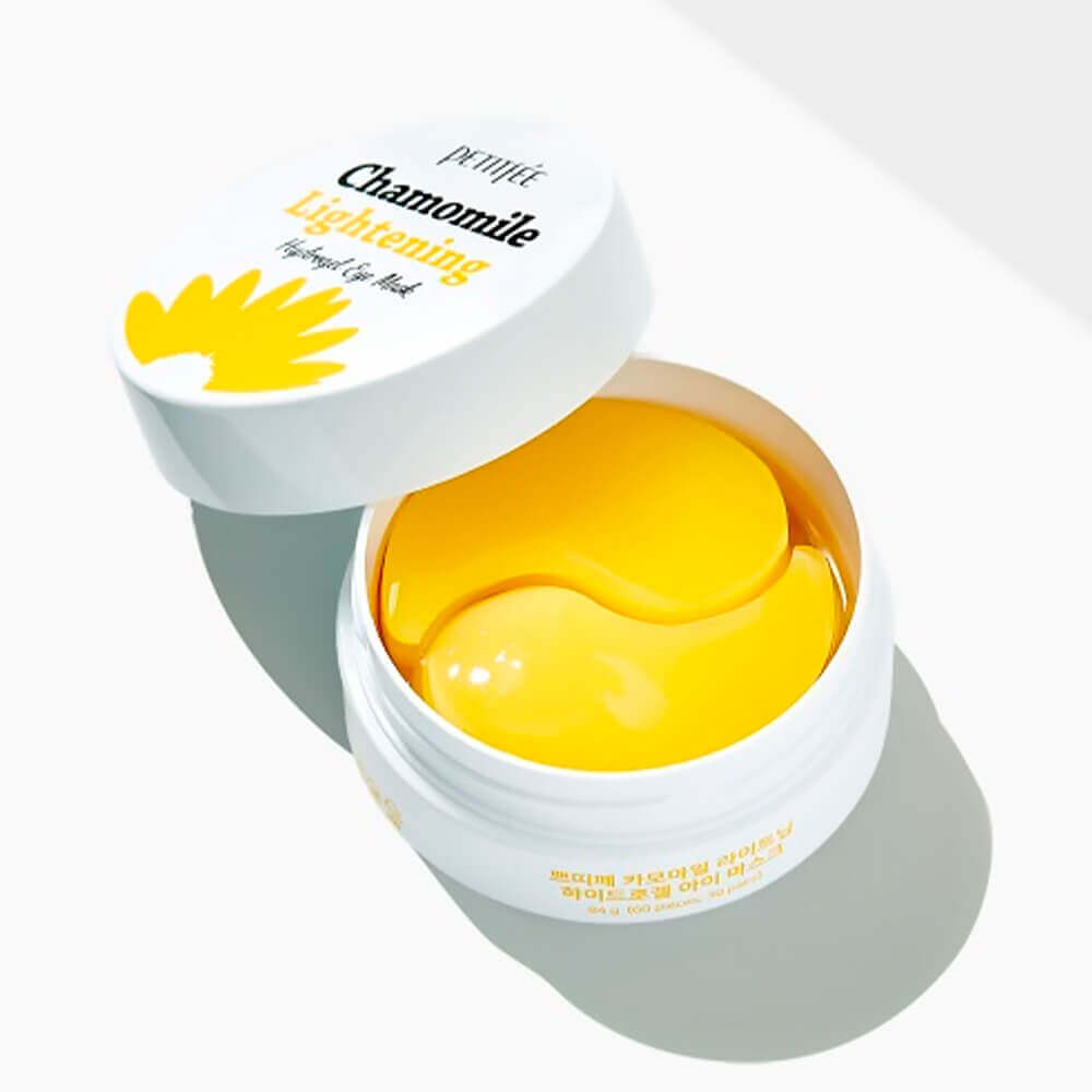 Патчи против темных кругов с экстрактом ромашки Petitfee Chamomile Lightening Hydrogel Eye Mask