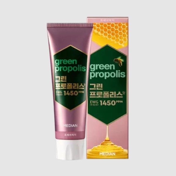 Зубная паста с зелёным прополисом и ароматом персика — Median Green Propolis Toothpaste Fresh Peach
