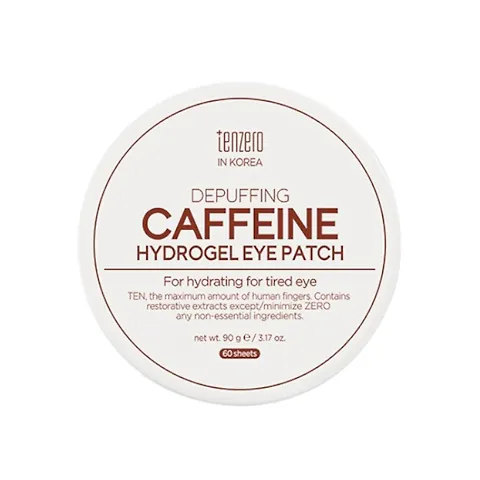 TENZERO DEPUFFING CAFFEINE HYDROGEL EYE PATCH Гидрогелевые патчи для глаз с кофеином против отёков и тёмных кругов 90гр(60шт)