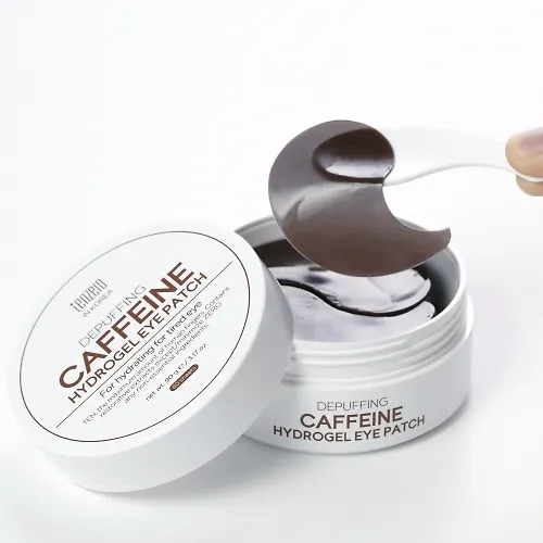 TENZERO DEPUFFING CAFFEINE HYDROGEL EYE PATCH Гидрогелевые патчи для глаз с кофеином против отёков и тёмных кругов 90гр(60шт)
