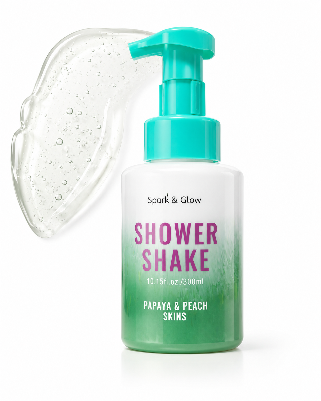 Spark’&Glow Гель-шейк для душа с ароматом папайи и персика — Shower shake papaya&peach skins, 300мл