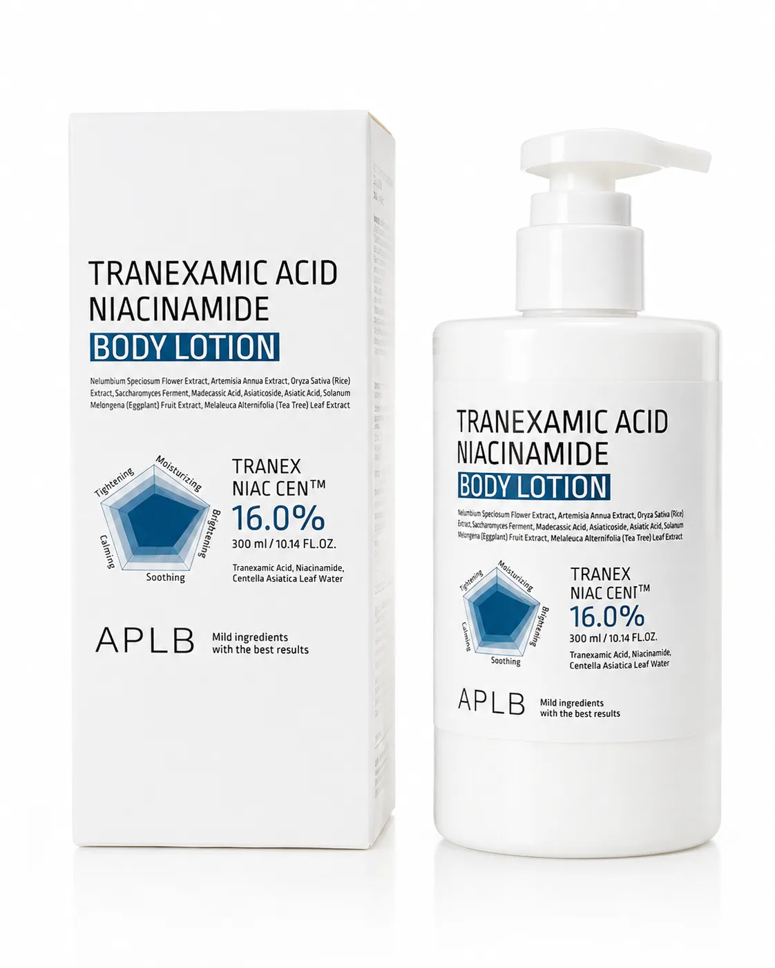APLB Осветляющий лосьон для тела с транексамовой кислотой и ниацинамидом Tranexamic Acid Niacinamide Body Lotion 300 мл
