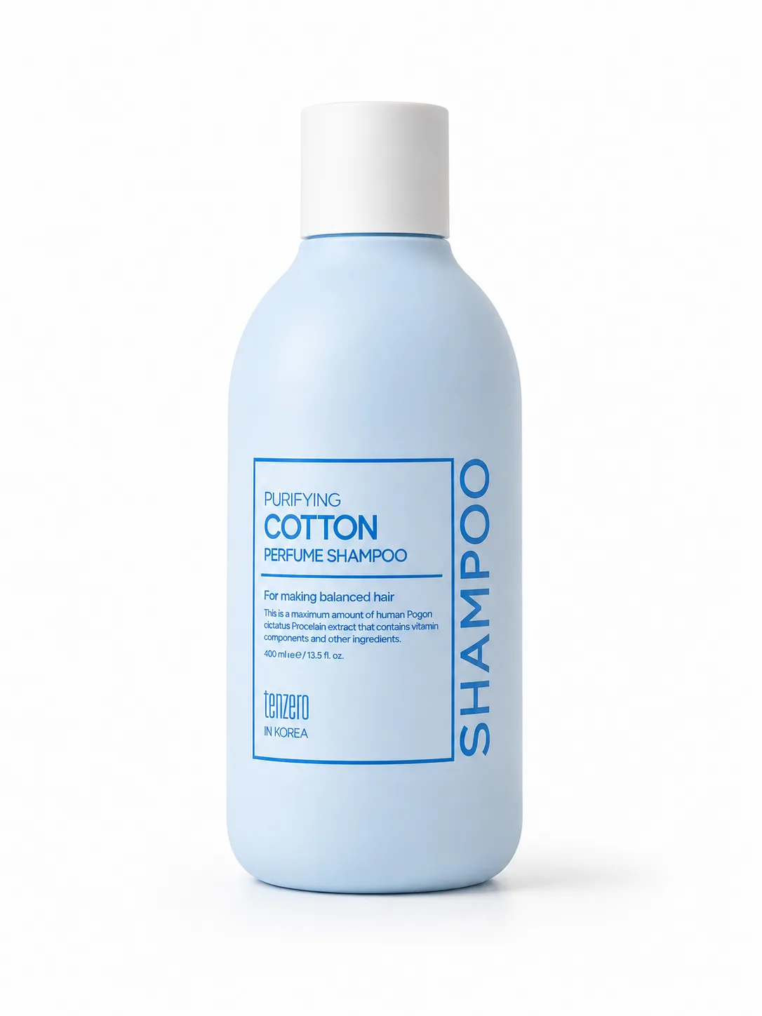 TENZERO PURIFYING COTTON PERFUME SHAMPOO Парфюмированный шампунь для волос с ароматом хлопка 300мл