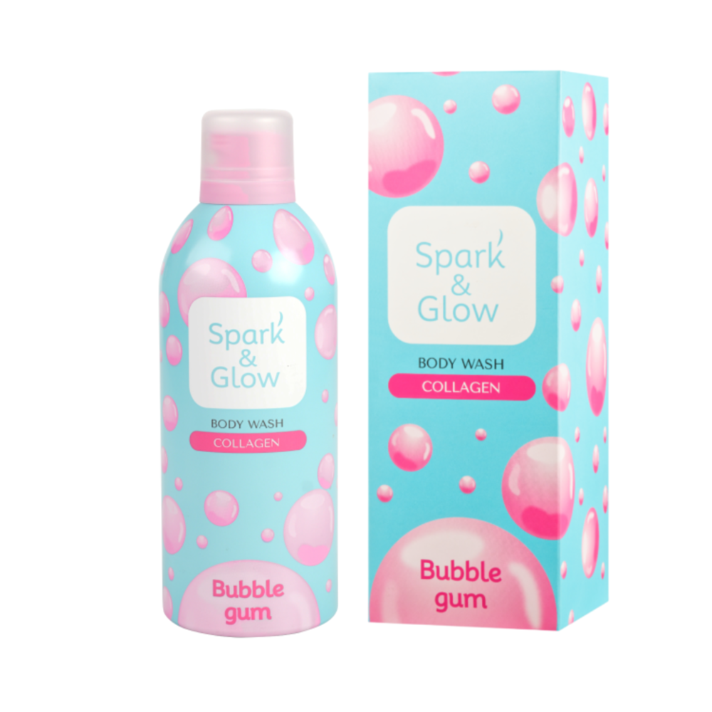 Spark’&Glow Гель-пена для душа с ароматом «bubble gum» — Bubble gum body wash, 350мл