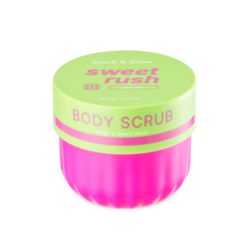 Spark’&Glow Скраб для тела с ароматом экзотических фруктов — Body scrub velvet haze scent, 400г
