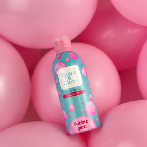 Spark'&Glow Гель-пена для душа с ароматом "bubble gum" - Bubble gum body wash, 350мл