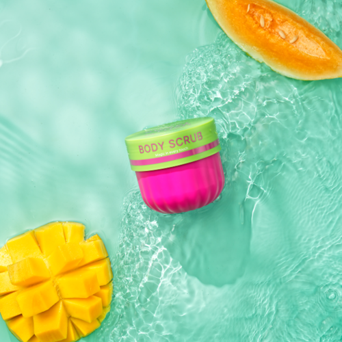 Spark'&Glow Скраб для тела с ароматом экзотических фруктов - Body scrub velvet haze scent, 400г