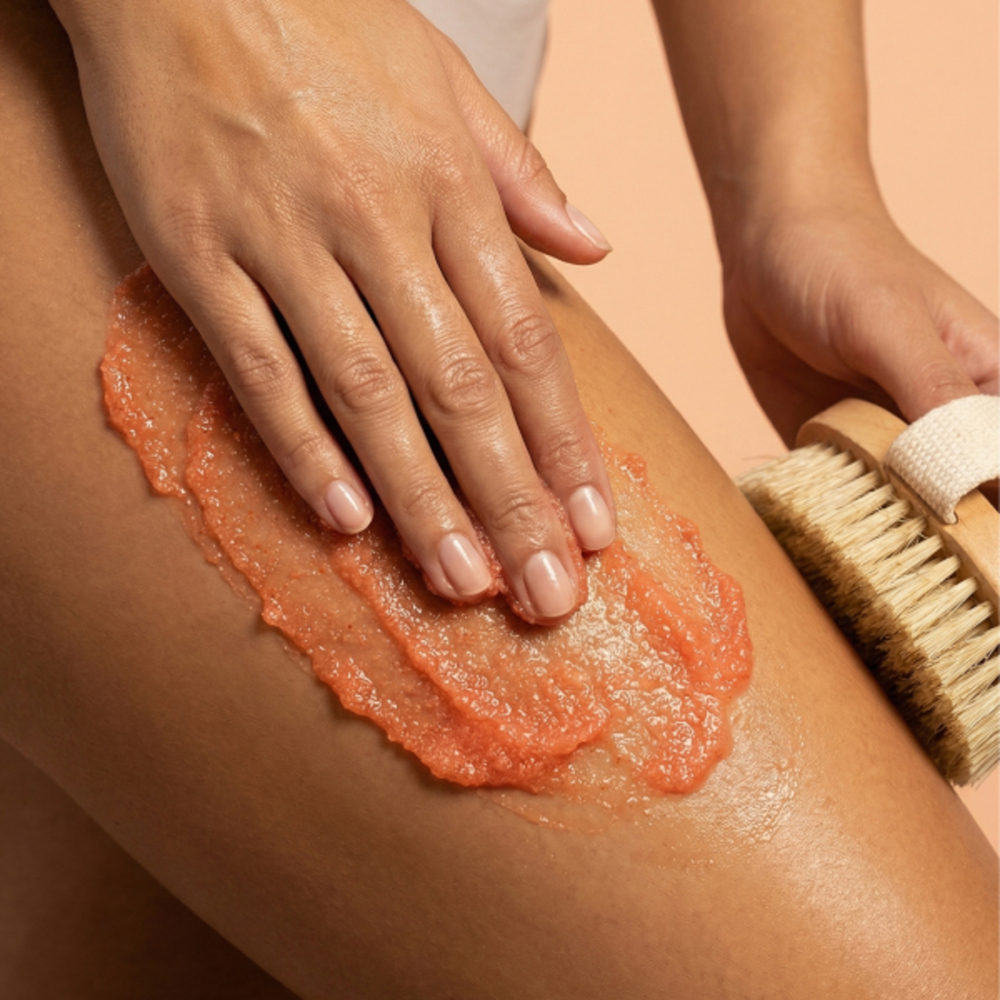 Spark'&Glow Скраб для тела с ароматом кокоса и цветочной ванили - Body scrub Vanilla blur, 400гр