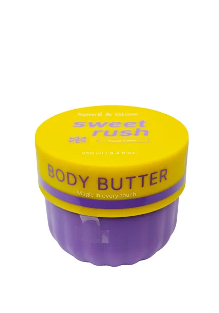 Spark’&Glow Баттер для тела с ароматом соленой карамели — Body butter purple toffee scent, 250мл