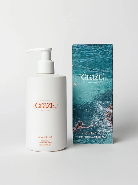 Graze Point Парфюмированный пилинг-гель для мытья рук и тела Mountain ME Soft Scrub Hand&Body Wash 300 мл
