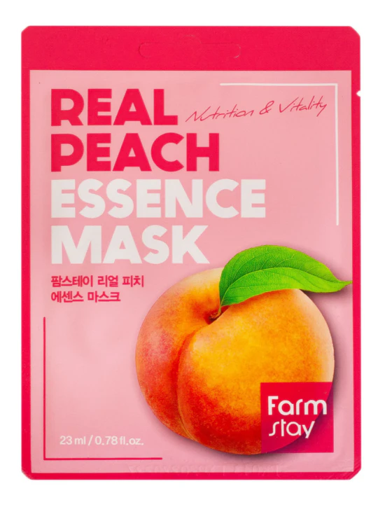 Farm Stay Тканевая маска для лица с экстрактом персика Real Peach Essence Mask 23мл.