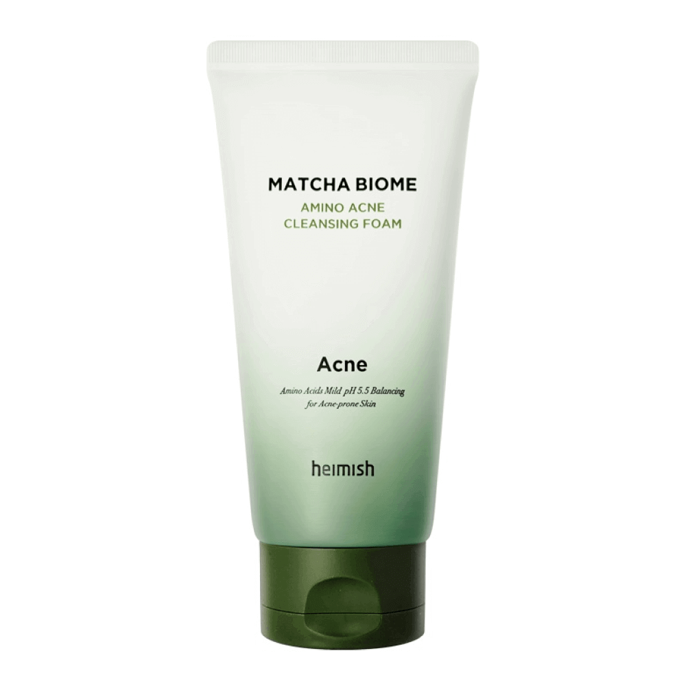 Противовоспалительная пенка с матчей и пробиотиками Heimish Matcha Biome Amino Acne Cleansing Foam