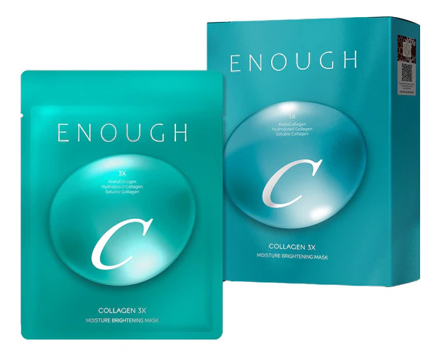 Enough Тканевая маска для лица с коллагеном Collagen 3X