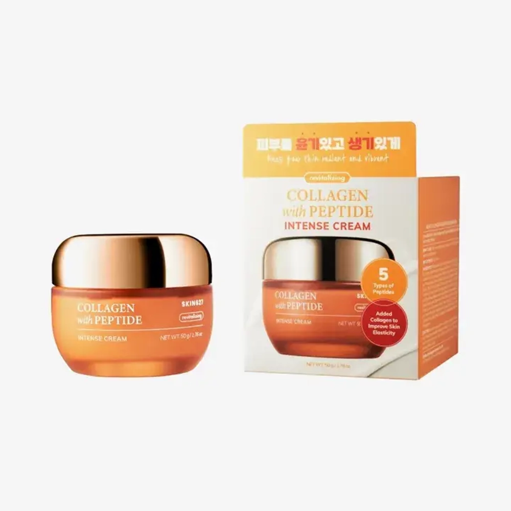 Крем для лица c коллагеном и пептидами SKIN627 Collagen With Peptide Intense Cream