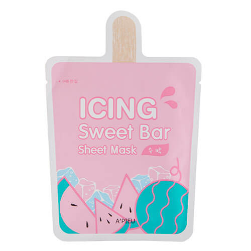Тканевые маски-мороженое Apieu Icing Sweet Bar Sheet Mask Арбуз