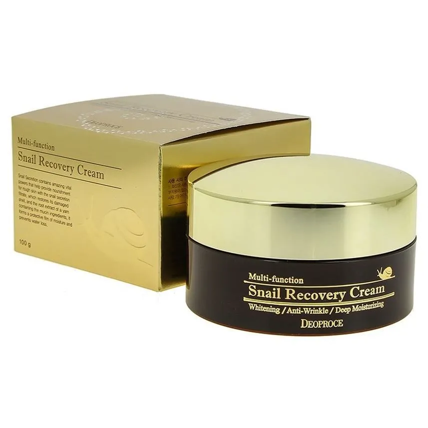 Deoproce Крем для лица с муцином улитки восстанавливающий Snail Recovery Cream Multi-function