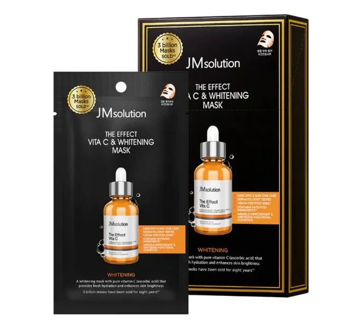 JMsolution Тканевая маска для сияния кожи с витамином С JMsolution The Effect Vita C & Whitening Mask