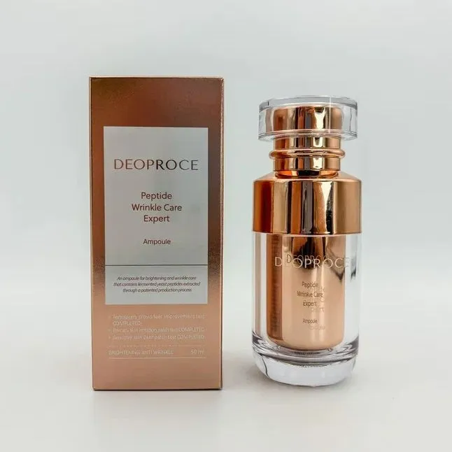 Антивозрастная ампульная сыворотка с пептидами Deoproce Peptide Wrinkle Care Expert Ampoule 50 мл