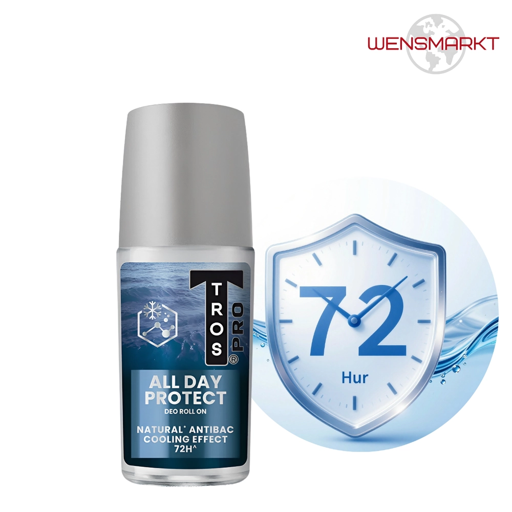 TROS Мужской роликовый дезодорант-антиперспирант Pro Deo All Day Protect 72 часа, 45 мл