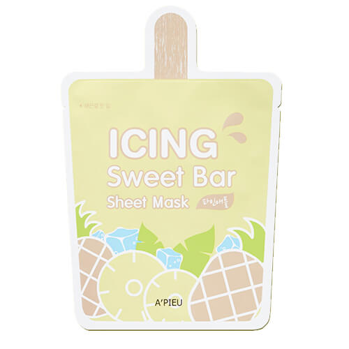 Тканевые маски-мороженое Apieu Icing Sweet Bar Sheet Mask Ананас
