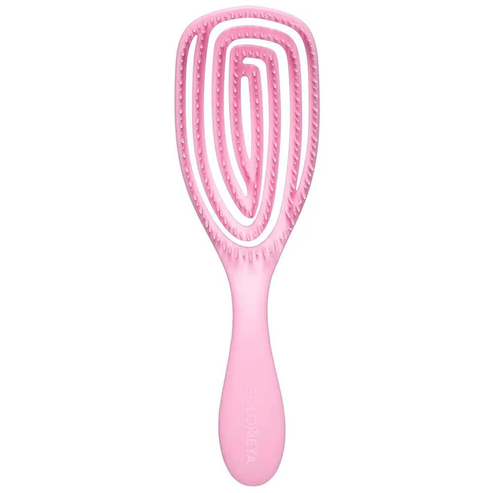 Массажная расчёска с ароматом клубники Solomeya Wet Detangler Brush Oval Strawberry