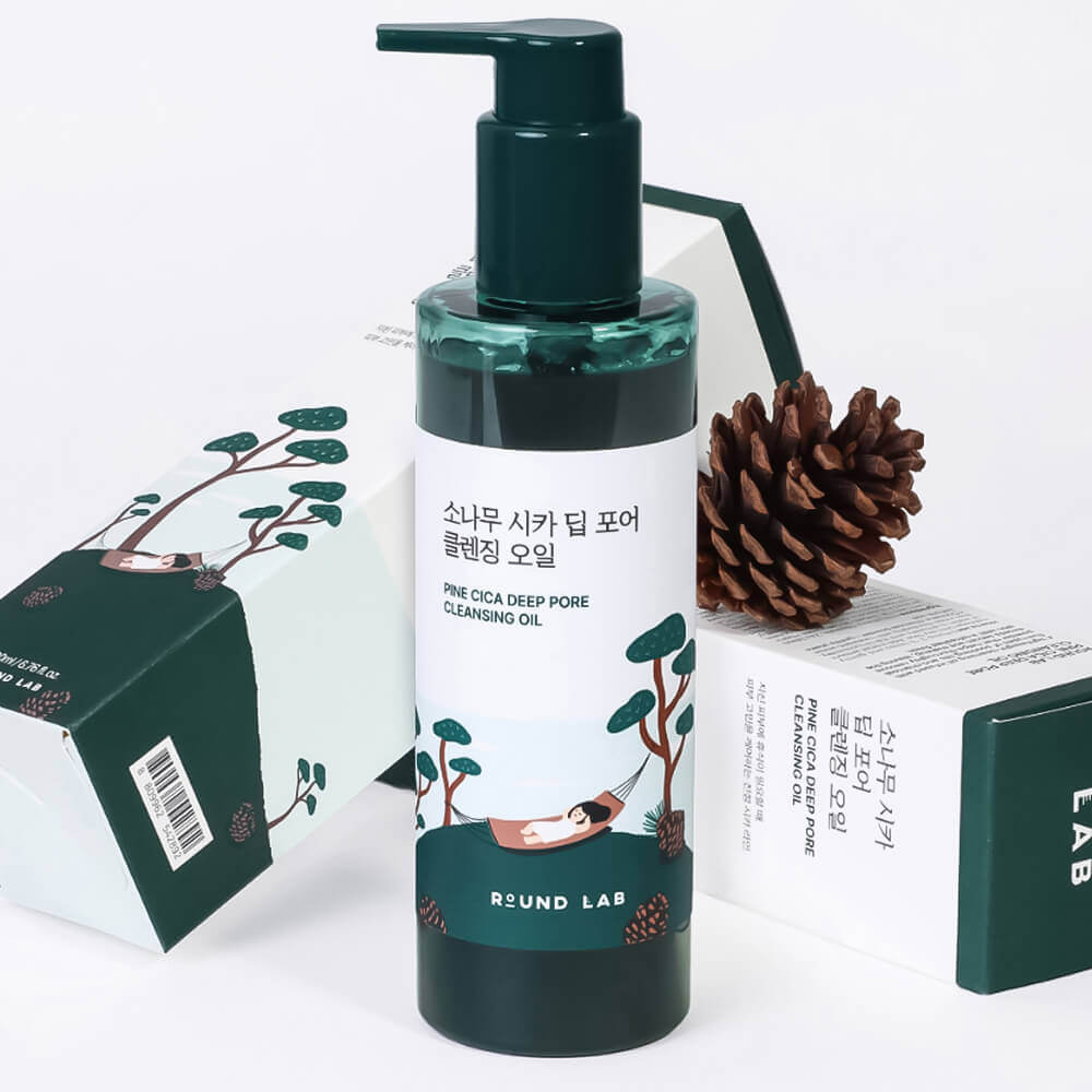 Гидрофильное масло с экстрактом сосны Round Lab Pine Cica Deep Pore Cleansing Oil