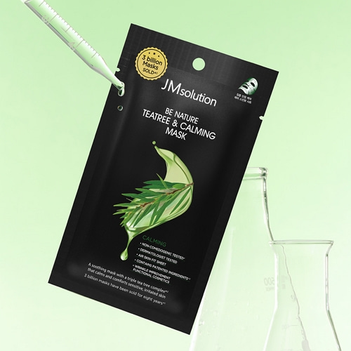Jmsolution Тканевая маска успокаивающая с экстрактом чайного дерева / Be Nature Teatree & Calming Mask, 24 мл